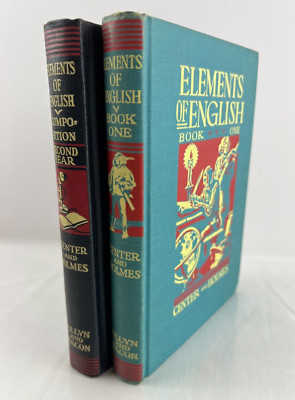 Elements of English by Center and Holmes Book One & Second Year, 2 Hardcovers