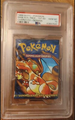 Pokemon 1st Edition Base Set Booster1パック pokemon german base set 1st edition booster pack charizard PSA 10