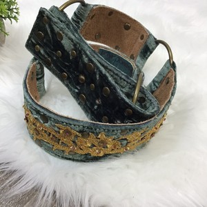 green sequin belt