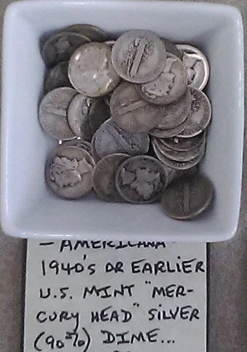 Mercury Dimes 1916-1945 90% Silver Coin Lot Circulated Choose How Many FREE SHIP