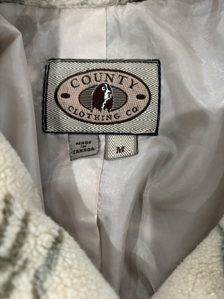 COUNTY CLOTHING CO ジャケット　L COUNTY CLOTHING CO. Jacket Size L Faux Suede Red Zip Front