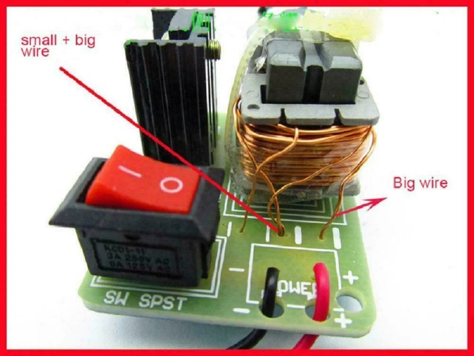 15KV High Voltage Inverter Generator Spark Arc Ignition Coil Module DIY Kit 3.7V - Image 4 of 4