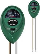 3 in1 Soil Tester Water Moisture Meter Light PH Tester Kits for Garden Farm
