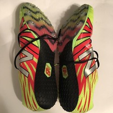NEW BALANCE SD100YP v1 Lime Green Flame Sprint Track Spikes Shoes Mens  Sz 13  