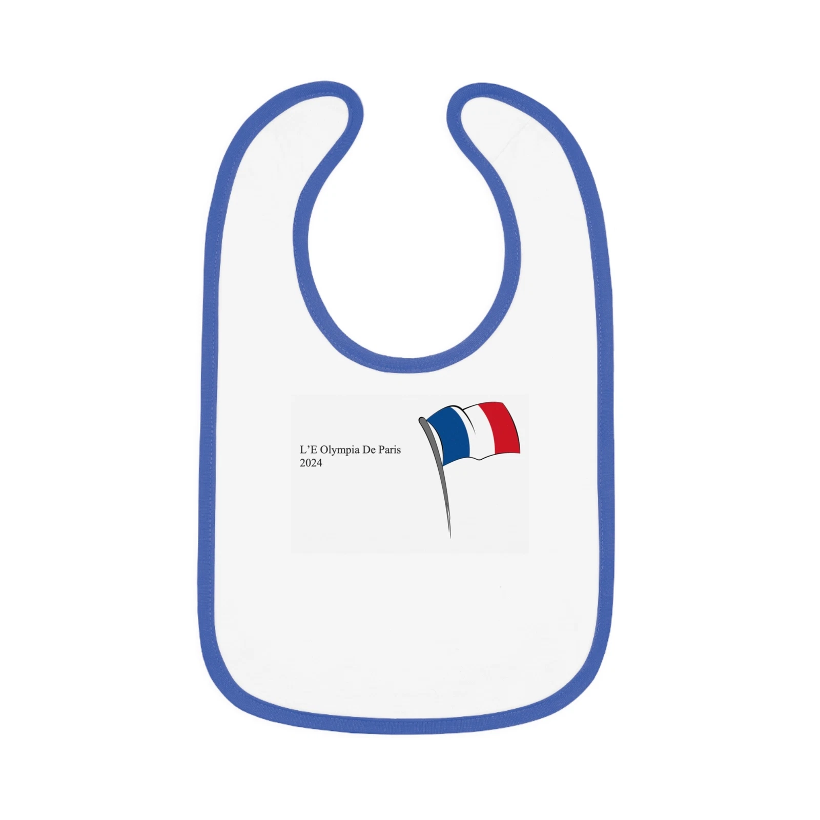 Baby Contrast Trim Jersey Bib