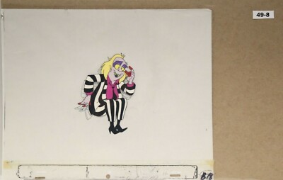 Beetlejuice Original Production Drawing And Cel 49-8 Used Cond.