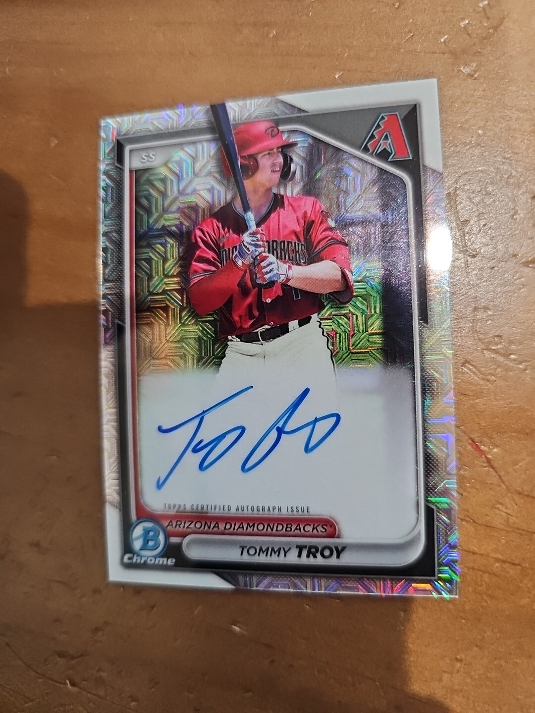 2024 Bowman Chrome Mega Box Mojo Refractor Tommy Troy Auto #BMA-TT Diamondbacks