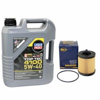 MotoröL ÖL ÖLfilter Set SH452P Toptec 5W40 5 Liter FüR Alfa Romeo 159 Fiat Opel