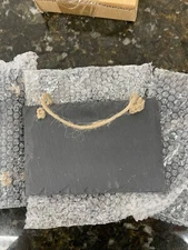 small decorative slate, slate plaque, art slate, hangable slate, 6in x 3.75in