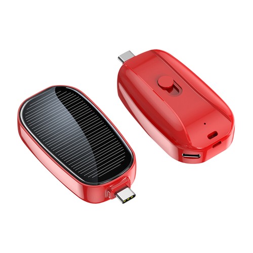 Portable Mini Solar Power Bank TYPE-C Charger for iphone Mobile Phone 1200mAh - Picture 8 of 11