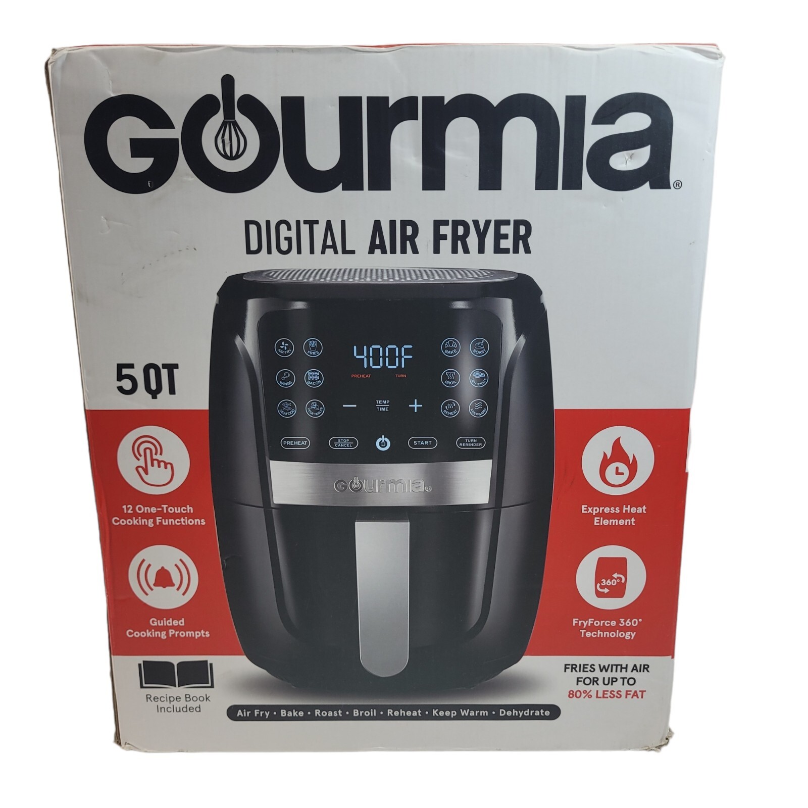 Gourmia 072044398 5qt Digital Air Fryer for sale online eBay