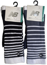 2 PAIRS MENS NEW BALANCE LIFESTYLE COTTON BLEND CREW SOCKS SIZE LARGE L 26 MSRP