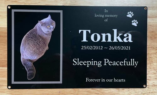 Photo Plaque Personalised Memorial (Duraluxe) 13cm x 8cm - Picture 2 of 4