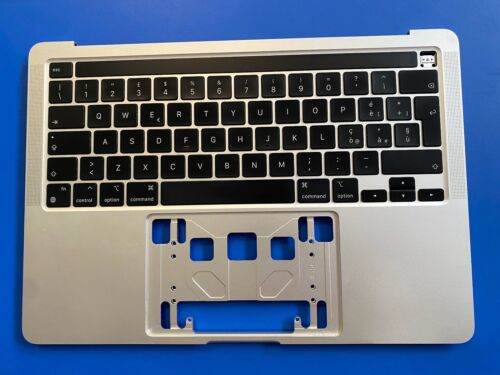  Originale Apple Macbook Pro 13” (M1 2020) A2338 Top Case - Tastiera (Silver)  - Afbeelding 1 van 2