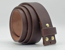 Made in USA - Replacement Leather Belt Strap - Custom Size, Custom Width