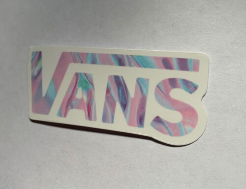 VANS Off The Wall 3” Inch Skateboard Sticker Pink Tie Dye Waterproof Decal - Picture 1 of 3