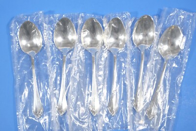 6 x Oneida Community  Belcourt Silverplate Oval Soup Spoons 7 ¼ 