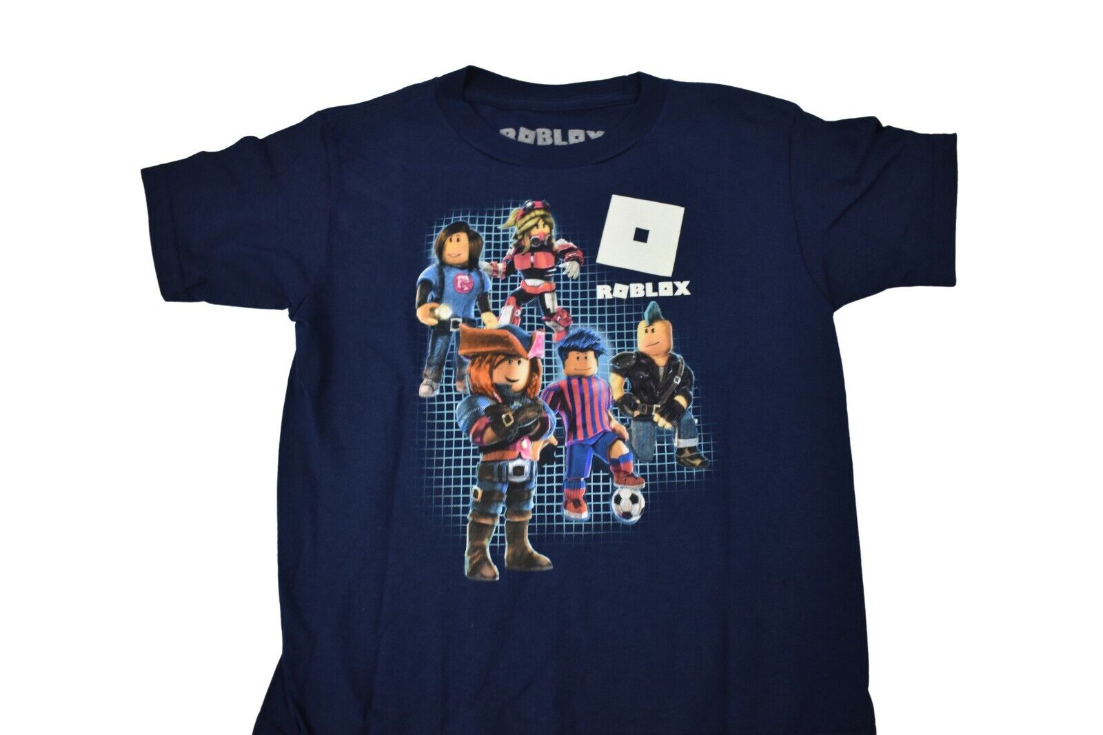 Roblox Youth Boys Soccer Player And Characters Group Shirt New XXS