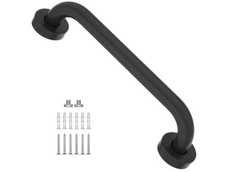Matte Black Shower Grab Bar 12 Inch-1 Diameter Stainless Steel Small Safety Bar