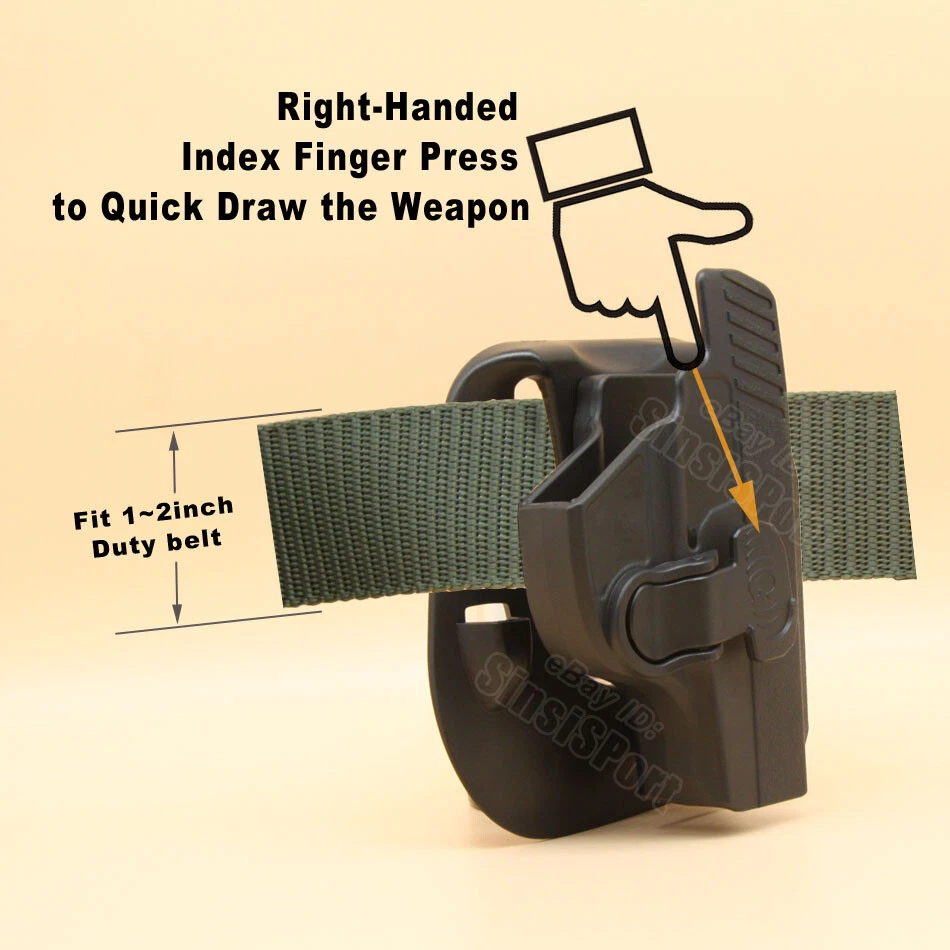 Coldre LC9 OWB compatível com Ruger LC9 Ruger LC9s Ruger LC380 Ruger EC9s EC9 - Imagem 3 de 4