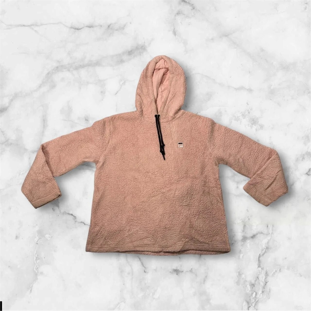 ? Maglione sportivo Fila felpa con cappuccio in pile rosa