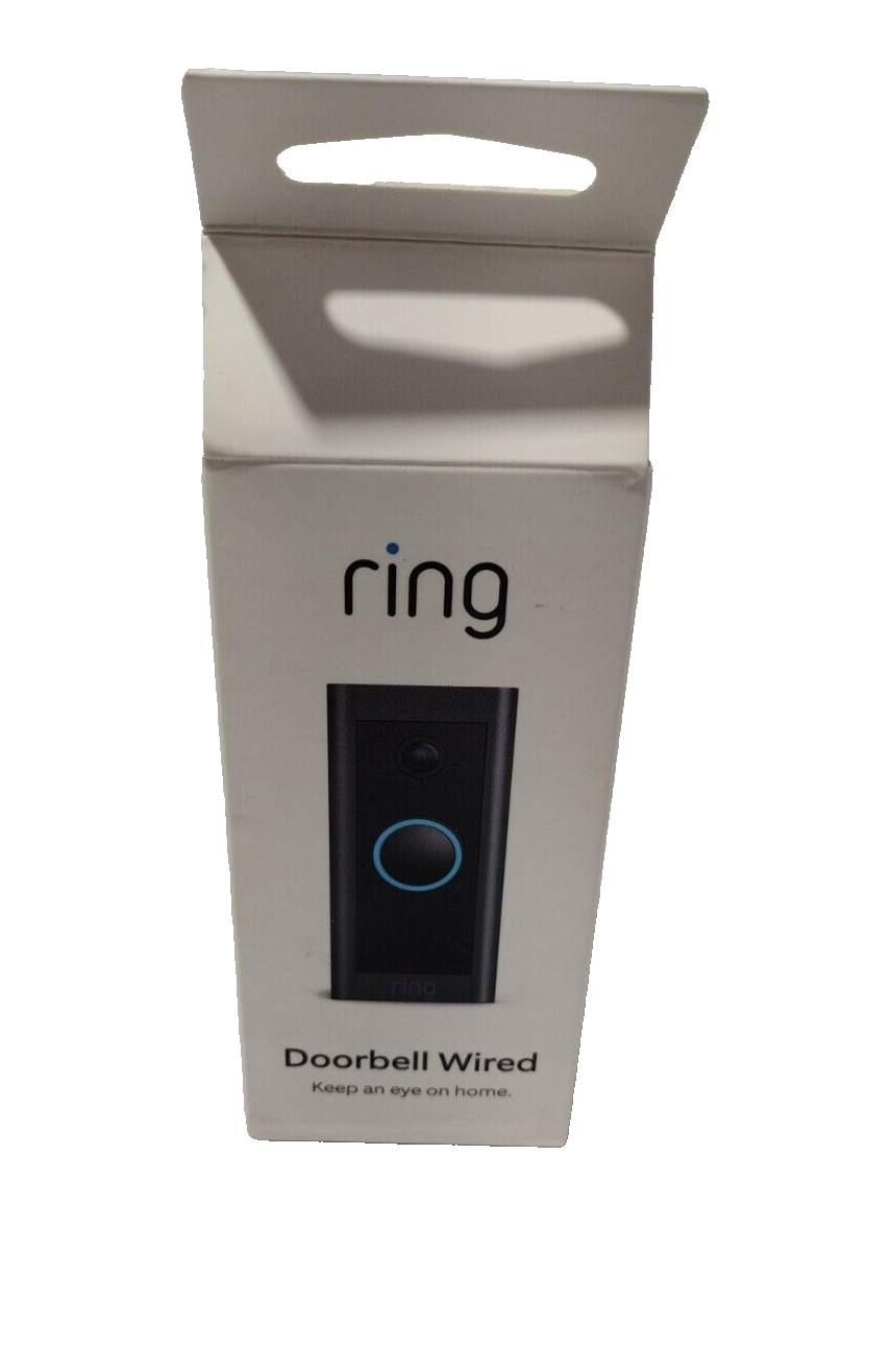 Ring 5AT3T5 Video Doorbell Wired Black (48142) 840080557021 eBay