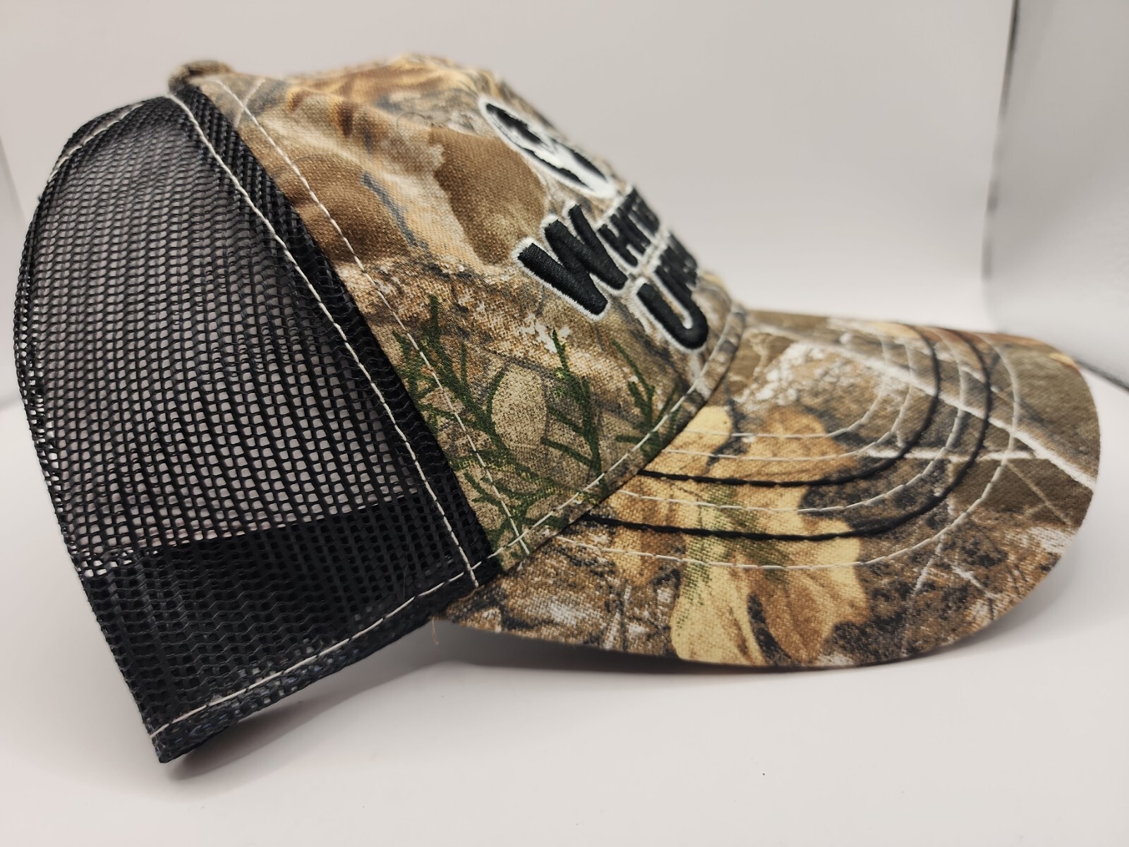 Whitetails Unlimited Logo Mesh Hat Cap NEW Strapback Realtree Camo Hunt