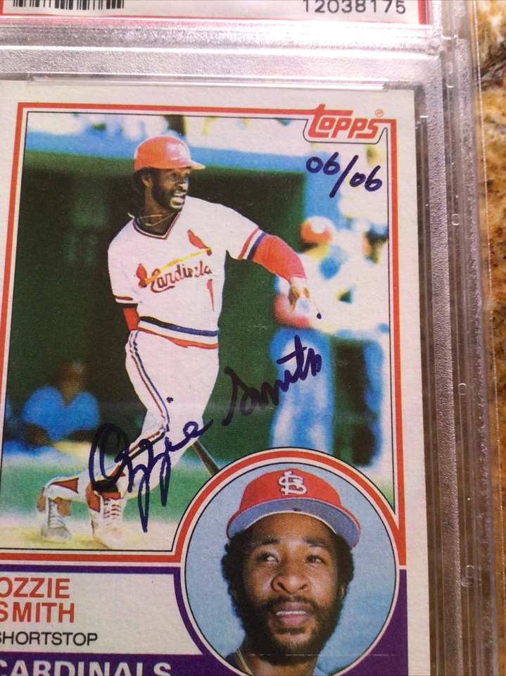 OZZIE SMITH 2004 TOPPS ORIGINALS SIGNATURE #06/06 AUTO PSA 7 NM CARDINALS - Image 2 of 4