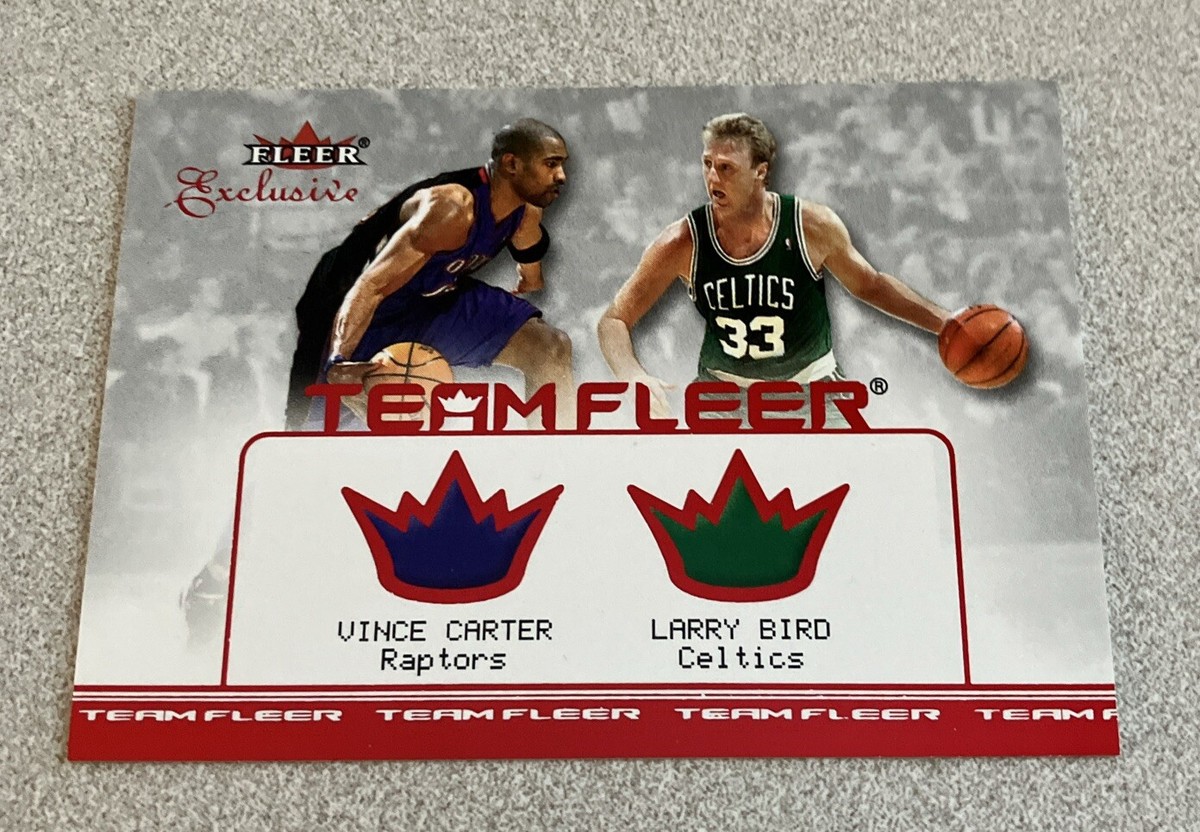 2001-02 Fleer Exclusive Team Fleer #1 Vince Carter Larry Bird | eBay