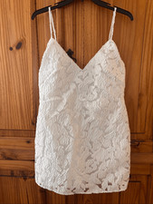 Lulus White Moonlight Moments Jacquard Dress