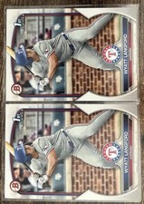 Wyatt Langford 2023 1st Bowman Draft #BD-106 Rangers LOT Of 2 Cards
