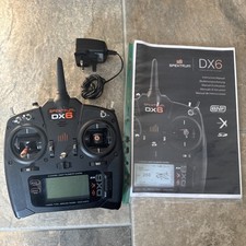Spektrum DX6 G2 Transmitter DSMX 6 Channel Li-on Battery Mode 2 RC Plane Glider