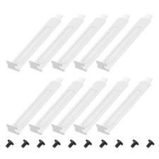PCI Slot Cover Dust Filter, 10 Pcs Blanking Plate Expansion Blank Plate, White