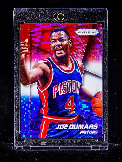 Joe Dumars Red White & Blue Usa Pulsar Refractor Card Pistons HOF