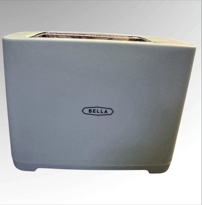 2-Slice Toaster by Bella Wide Slots & Removable Crumb Tray, Reheat Function Aqua