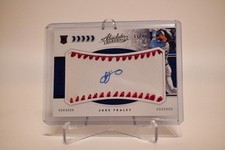 2020 Panini Absolute Jake Fraley RC Rookie Material Auto Pink #123 /75 Mariners