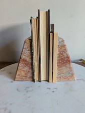 Vintage Noymer Real Marble Bookends Pair Pink...