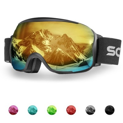 Schnorr Ski Goggles Kryos | Spherical Lens, Anti-Fog, Full REVO, UV400