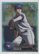 2016 Bowman Draft Chrome Draft Picks Sky Blue Refractor TJ Zeuch #BDC-69 1e0