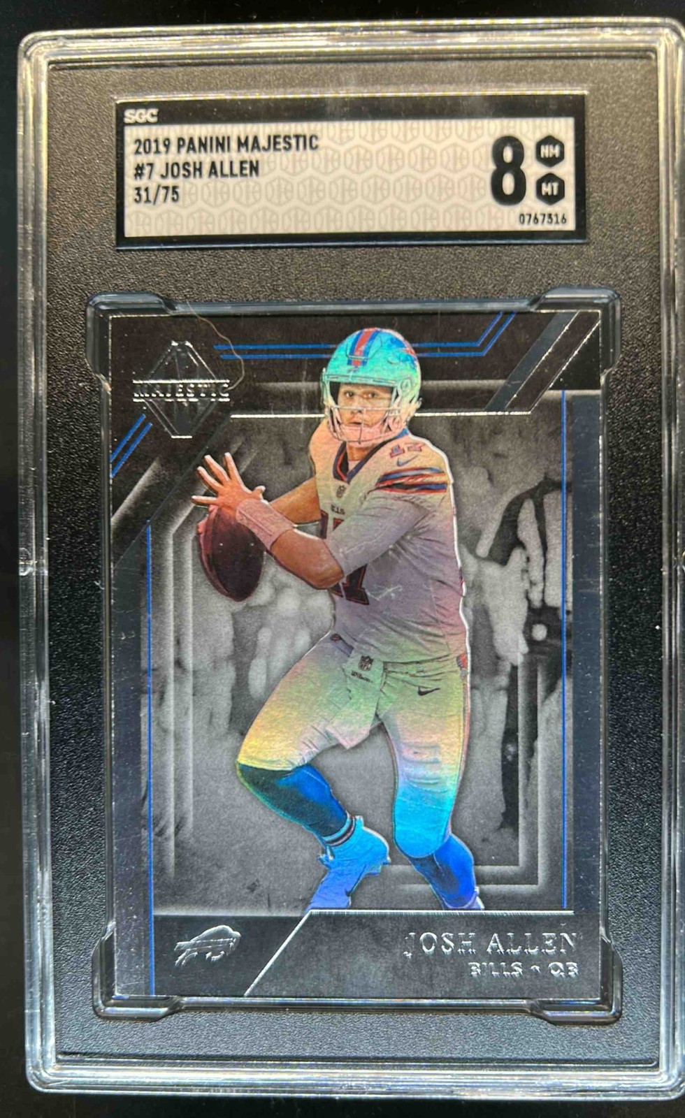 Josh Allen Panini Majestic #7 Holo Silver