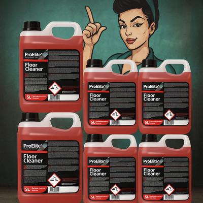 ProElite Floor Cleaner ist ein schaumarmes, hochwirksames Konzentrat 6x 5L