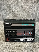 Sony Walkman WM-F80 Cassette Player AM/FM Stereo Vintage 1980s Please Read