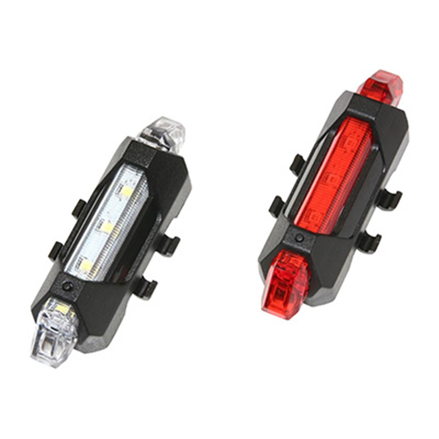 Lampe vélo USB pour cintre et selle assurant la visibilité du cycliste la nuit