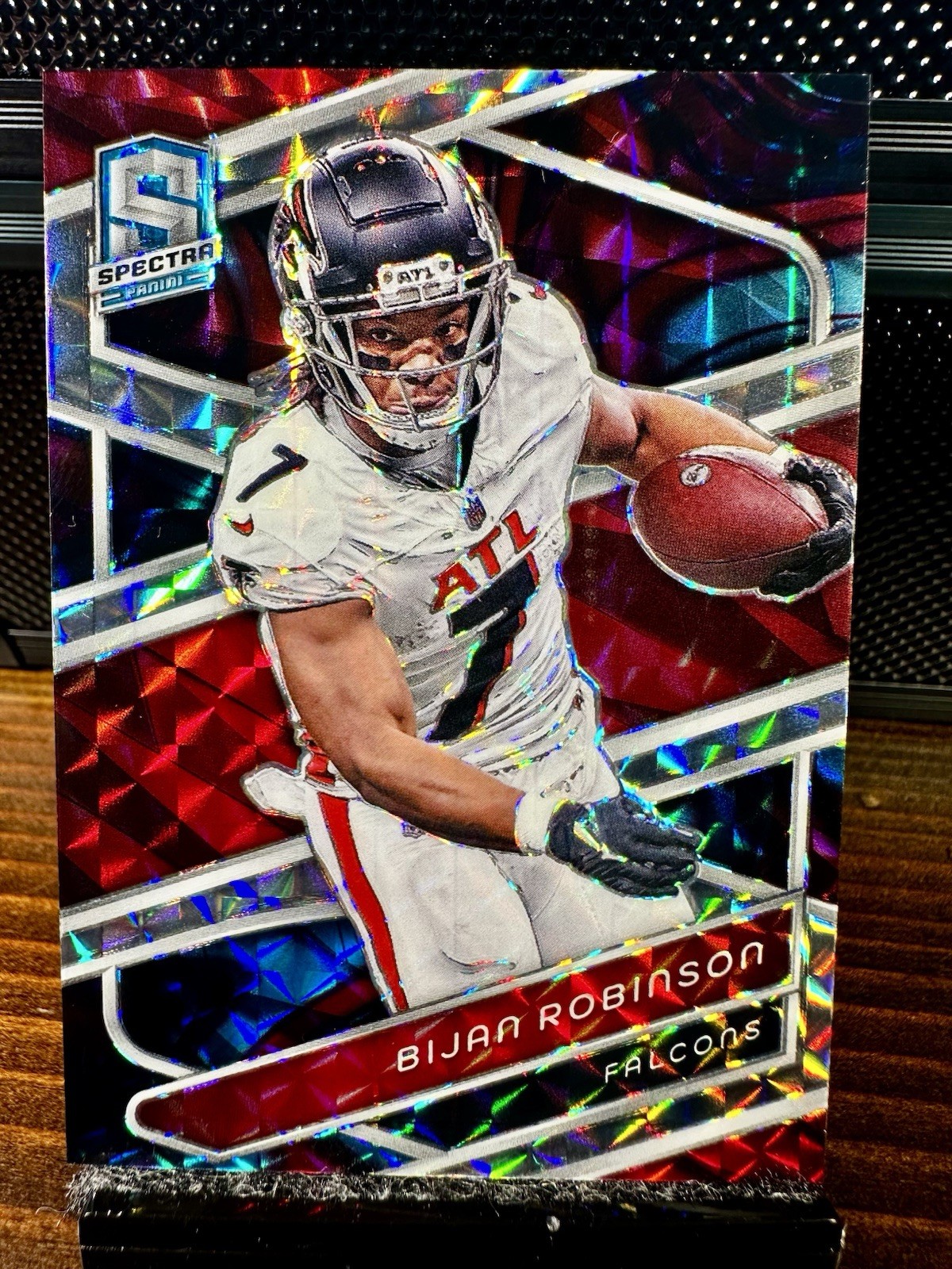 2024 Spectra Bijan Robinson #13 Interstellar Hologram Prizm, SSP#/60, Falcons 🔥