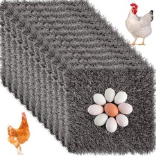 12 Pcs Chickens Nesting Pads Set Nest Box Bedding Washable Nesting Pads for C...