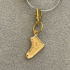 Gold Gym Shoe Sneaker Charms Mobile Dust Plug Backpack Zipper Pull Tag