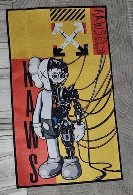 Kaws Inspired Rug Upholstery New Room Decor   Game Room