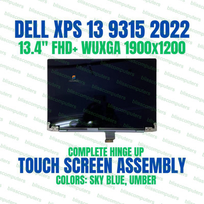 Dell XPS 13 9315 2022 FHD+ LED LCD Touch Screen Complete Hinge Up SKY