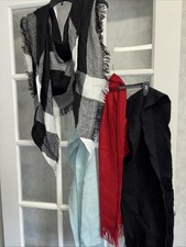 Lot Of 3 Scarves Plaid Stripes Plaid Cute Winter Fall