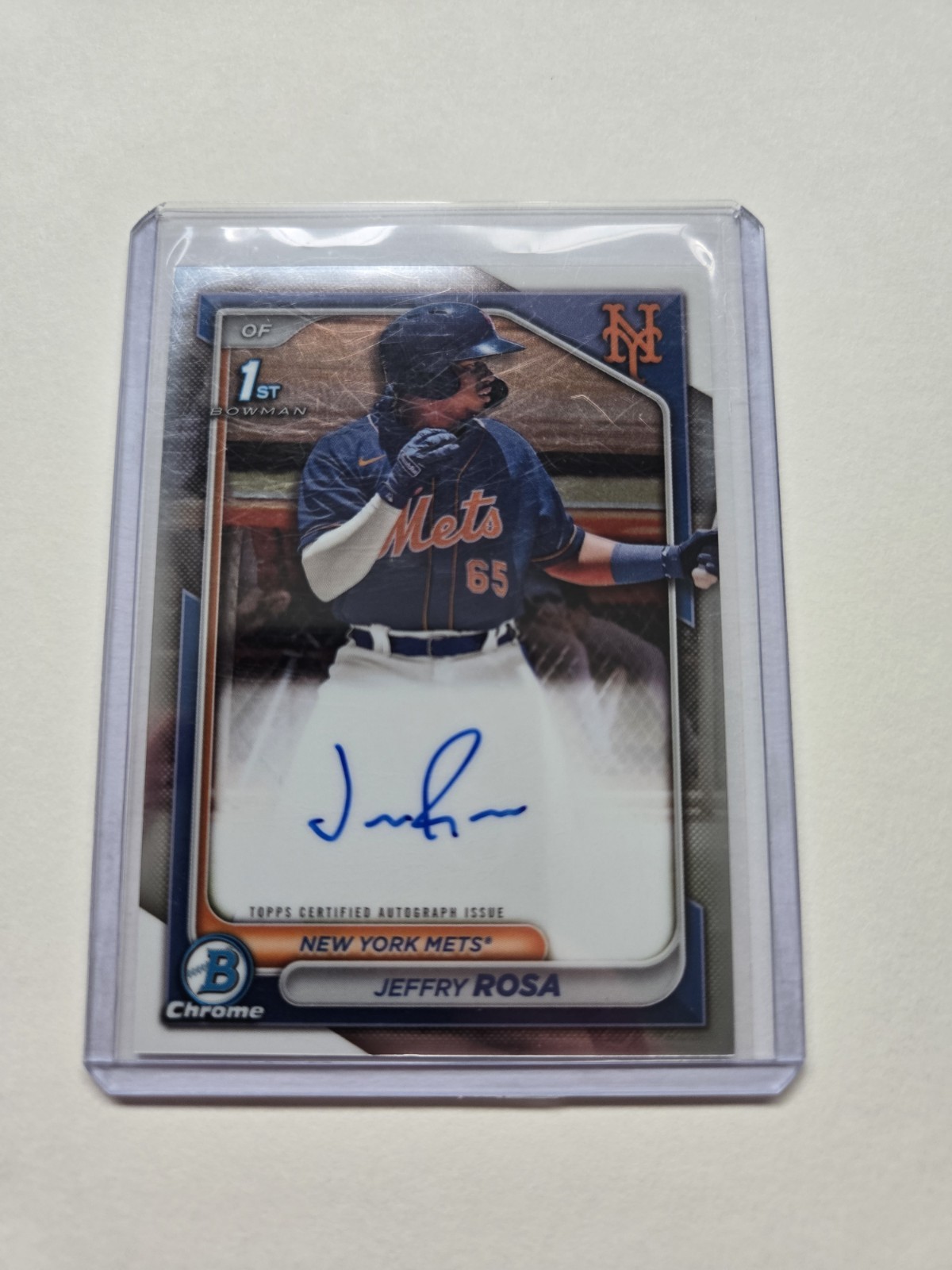 JEFFRY ROSA 2024 Bowman Chrome 1st Prospect Rookie RC Autograph Auto #CPA-JRO